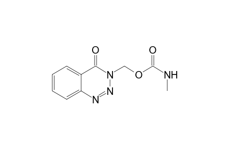 1,2,3-Benzotriazin-4(3H)-one, 3-(hydroxymethyl)-, methylcarbamate(ester)