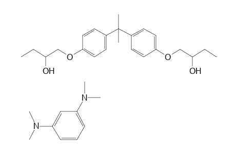 Reaction product of bisphenol a diglycidylether with m-phenylenediamine