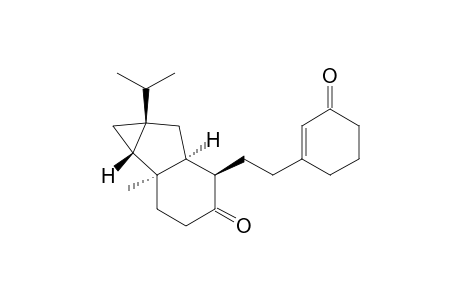 Cycloprop[a]inden-4(1H)-one, octahydro-1b-methyl-6a-(1-methylethyl)-5-[2-(3-oxo-1-cyclohexen-1-yl) ethyl]-, [1aS-(1a.alpha.,1b.beta.,5.alpha.,5a.beta.,6a.alpha.)]-