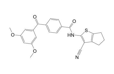 benzamide, N-(3-cyano-5,6-dihydro-4H-cyclopenta[b]thien-2-yl)-4-(3,5-dimethoxybenzoyl)-