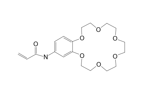 2-Propenamide, N-(2,3,5,6,8,9,11,12,14,15-decahydro-1,4,7,10,13,16-benzohexaoxacyclooctadecin-18-yl)-