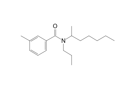 Benzamide, 3-methyl-N-propyl-N-(hept-2-yl)-