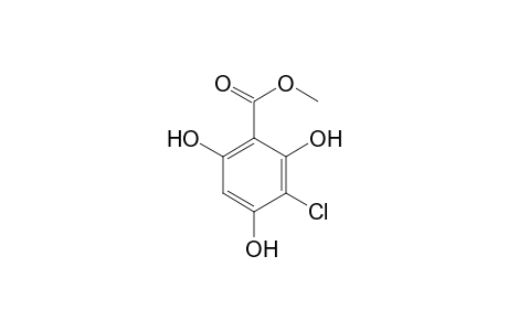 3-chloro-2,4,6-trihydroxybenzoic acid, methyl ester