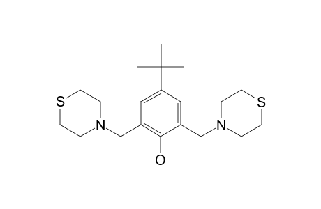 4-TERT.-BUTYL-2,6-BIS-(THIOMORPHOLIN-4-YL-METHYL)-PHENOL