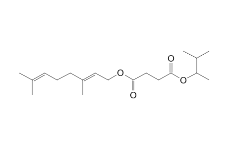 Succinic acid, 3-methylbut-2-yl geranyl ester