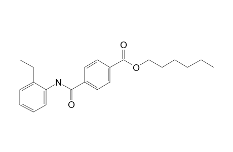 Terephthalic acid, monoamide, N-(2-ethylphenyl)-, hexyl ester