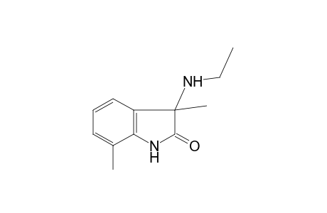 3,7-dimethyl-3-(ethylamino)-2-indolinone