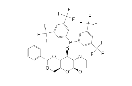 #13;METHYL-4,6-O-BENZYLIDENE-3-O-[BIS-(ALPHA,ALPHA,ALPHA,ALPHA',ALPHA',ALPHA'-HEXAFLUORO-3,5-XYLYL)-PHOSPHINO]-2-DEOXY-2-(ETHYLAMINO)-BETA-D-GLUCOPYRANOSIDE