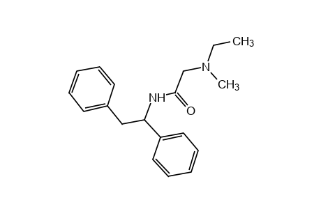 N-(1,2-diphenylethyl)-2-(ethylmethylamino)acetamide