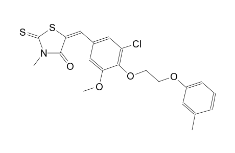 4-thiazolidinone, 5-[[3-chloro-5-methoxy-4-[2-(3-methylphenoxy)ethoxy]phenyl]methylene]-3-methyl-2-thioxo-, (5E)-