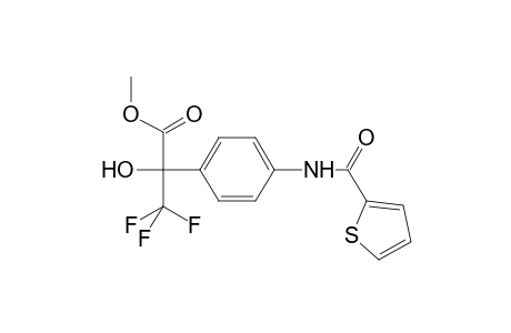 Benzeneacetic acid, .alpha.-hydroxy-4-[(2-thienylcarbonyl)amino]-.alpha.-(trifluoromethyl)-, methyl ester