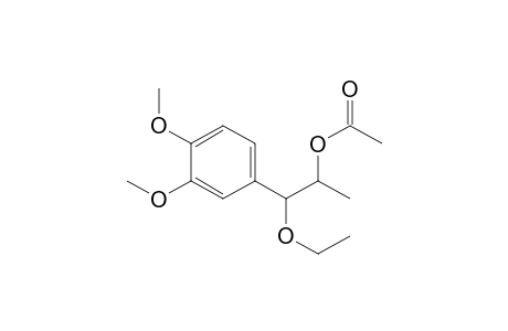 Benzeneethanol, .beta.-ethoxy-3,4-dimethoxy-.alpha.-methyl-, acetate