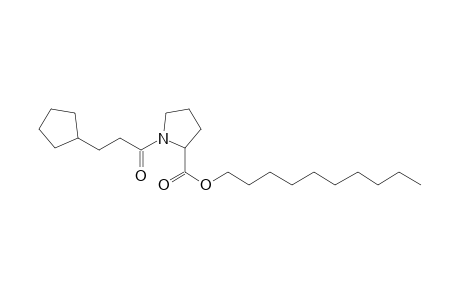 L-Proline, N-(3-cyclopentylpropionyl)-, decyl ester