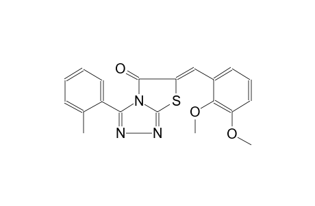 (6Z)-6-(2,3-dimethoxybenzylidene)-3-(2-methylphenyl)[1,3]thiazolo[2,3-c][1,2,4]triazol-5(6H)-one