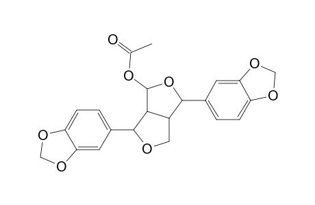 1H,3H-Furo[3,4-c]furan-1-ol, 3,6-bis(1,3-benzodioxol-5-yl)tetrahydro-, acetate