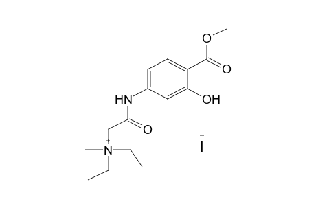 {[(4-CARBOXY-3-HYDROXYPHENYL)CARBAMOYL]METHYL}DIETHYLMETHYLAMMONIUM IODIDE, METYL ESTER