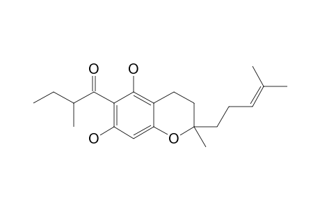 1-[5,7-DIHYDROXY-2-METHYL-2-(4-METHYLPENT-3-ENYL)-CHROMAN-6-YL]-2-METHYLBUTAN-1-ONE