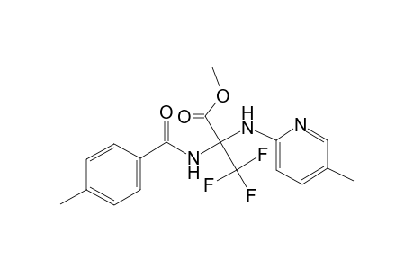 3,3,3-Trifluoro-2-(4-methyl-benzoylamino)-2-(5-methyl-pyridin-2-ylamino)-propionic acid methyl ester