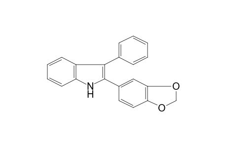 1H-Indole, 2-(1,3-benzodioxol-5-yl)-3-phenyl-