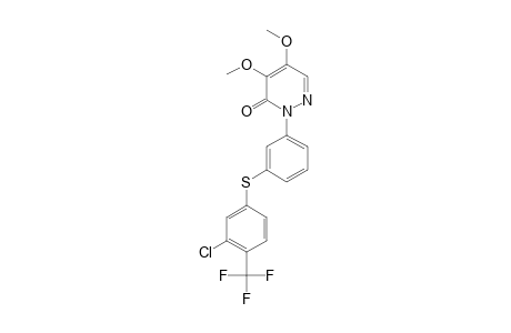 3(2H)-Pyridazinone, 2-[3-[[3-chloro-4-(trifluoromethyl)phenyl]thio]phenyl]-4,5-dimethoxy-