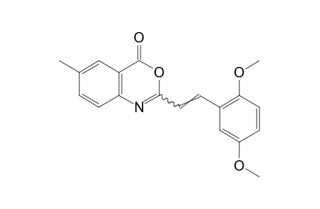 2-(2,5-dimethoxystyryl)-6-methyl-4H-3,1-benzoxazin-4-one