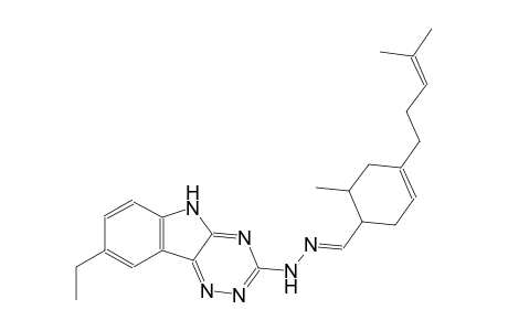 6-methyl-4-(4-methyl-3-pentenyl)-3-cyclohexene-1-carbaldehyde (8-ethyl-5H-[1,2,4]triazino[5,6-b]indol-3-yl)hydrazone