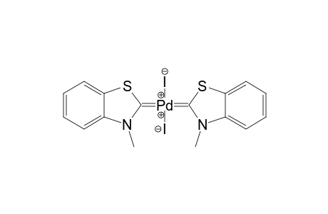 (cis)-bis(2,3-Dihydro-3-methylbenzothiazole-2-ylidene)palladium(II) - diiodide