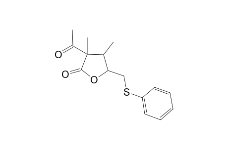 Dihydroxy-3-acetyl-5-(phenylthio)methyl-3,4-dimethyl-2(3H)-furanone