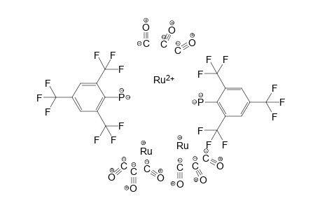 Ruthenium(II) diruthenium(I) bis([2,4,6-tris(trifluoromethyl)phenyl]phosphanediide) nonacarbonyl