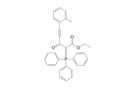 Ethyl 5-(2-methylphenyl)-3-oxo-2-triphenylphosphoranylidenepent-4-ynoate