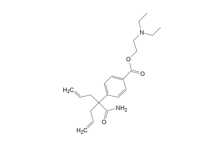 p-(1-allyl-1-carbamoyl-3-butenyl)benzoic acid, 2-(diethylamino)ethyl ester