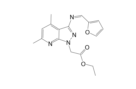 Ethyl [3-(1-Furan-2-ylmethylideneamino)-4,6-dimethyl-1H-pyrazolo[3,4-b]pyridin-1-yl]acetate