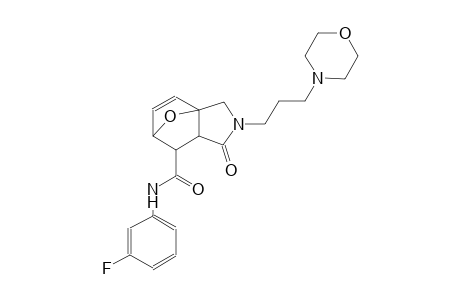 N-(3-fluorophenyl)-3-[3-(morpholin-4-yl)propyl]-4-oxo-10-oxa-3-azatricyclo[5.2.1.0¹,⁵]dec-8-ene-6-carboxamide