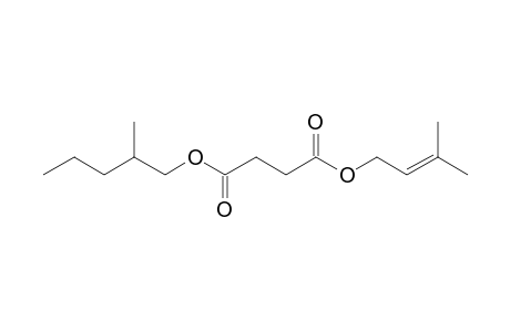 Succinic acid, 3-methylbut-2-en-1-yl 2-methylpentyl ester