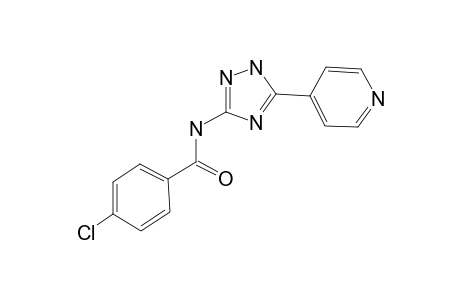 Benzamide, 4-chloro-N-[5-(4-pyridinyl)-1H-1,2,4-triazol-3-yl]-