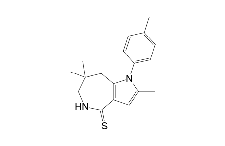 2,7,7-trimethyl-1-(4-methylphenyl)-6,8-dihydro-5H-pyrrolo[3,2-c]azepine-4-thione
