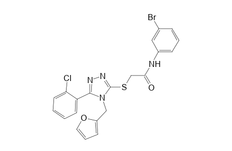 N-(3-bromophenyl)-2-{[5-(2-chlorophenyl)-4-(2-furylmethyl)-4H-1,2,4-triazol-3-yl]sulfanyl}acetamide