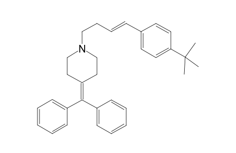 1-[(E)-4-(4-tert-butylphenyl)but-3-enyl]-4-(diphenylmethylene)piperidine