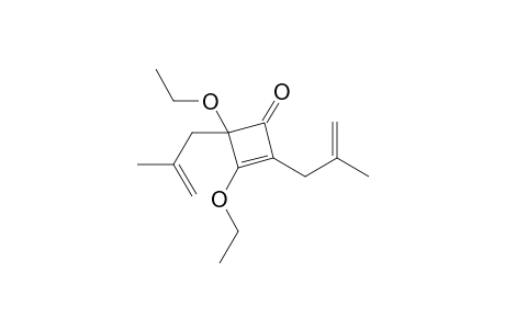 3,4-Diethoxy-2,4-bis(2-methylallyl)cyclobut-2-en-1-one