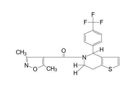 5-[(3,5-DIMETHYL-4-ISOXAZOLYL)CARBONYL]-4,5,6,7-TETRAHYDRO-4-(alpha,alpha,alpha-TRIFLUORO-p-TOLYL)THIENO[3,2-c]PYRIDINE