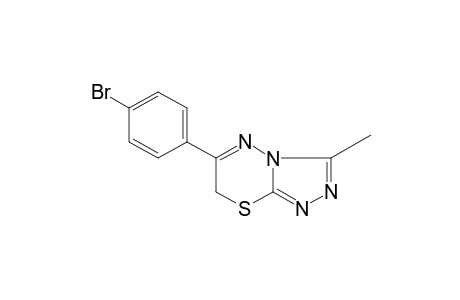 6-(p-bromophenyl)-3-methyl-7H-s-triazolo[3,4-b][1,3,4]thiadiazine