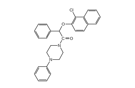 1-{[(1-chloro-2-naphthyl)oxy]phenylacetyl}-4-phenylpiperazine