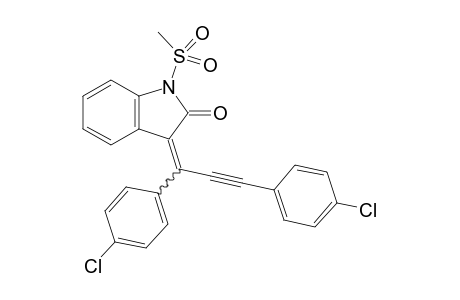 3-(1,3-Bis(4-chlorophenyl)prop-2-yn-1-ylidene)-1-(methylsulfonyl)indolin-2-one