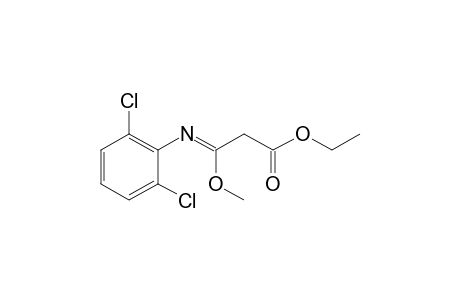 [N-(2,6-dichlorophenyl)-1-methoxyformimidoyl]acetic acid, ethyl ester