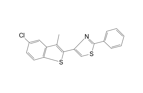 4-(5-chloro-3-methylbenzo[b]thien-2-yl)-2-phenylthiazole