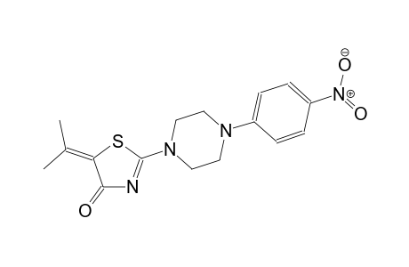 5-(1-methylethylidene)-2-[4-(4-nitrophenyl)-1-piperazinyl]-1,3-thiazol-4(5H)-one