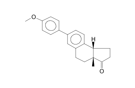 (+/-)-DES-A-13-BETA-METHYL-14BETA-5-(4-METHOXYPHENYL)-5,7,9(10)-GONATRIENE-17-ONE