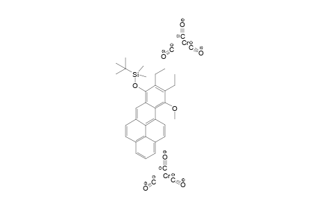 anti-{(neta6:neta6-1,2,3,3a,3b,12a:6a,7,8,9,10,10a)-7-tert-Butyldimethylsiloxy-8,9-diethyl-10-methoxybenzo[pqr]tetraphene}hexacarbonyldichromium