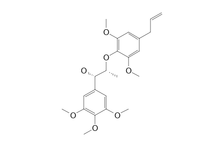 RHAPHIDECURSINOL-B;2-(4-ALLYL-2,6-DIMETHOXYPHENOXY)-1-(3,4,5-TRIMETHOXYPHENYL)-PROPAN-1-OL