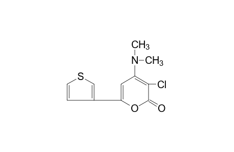 3-chloro-4-(dimethylamino)-6-(3-thienyl)-2H-pyran-2-one
